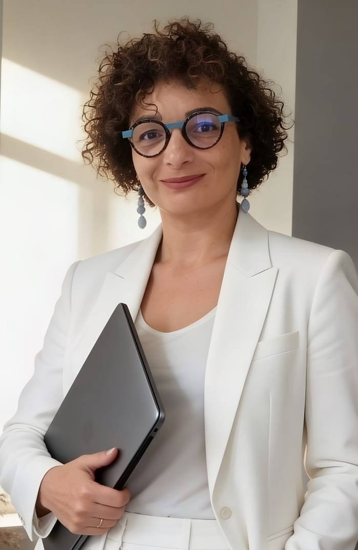 Céline Thiam, founder of Smart Démarche Coaching, speaking at a conference